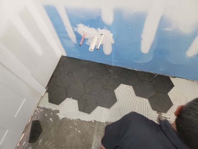 Installation Of Bathroom Tiles